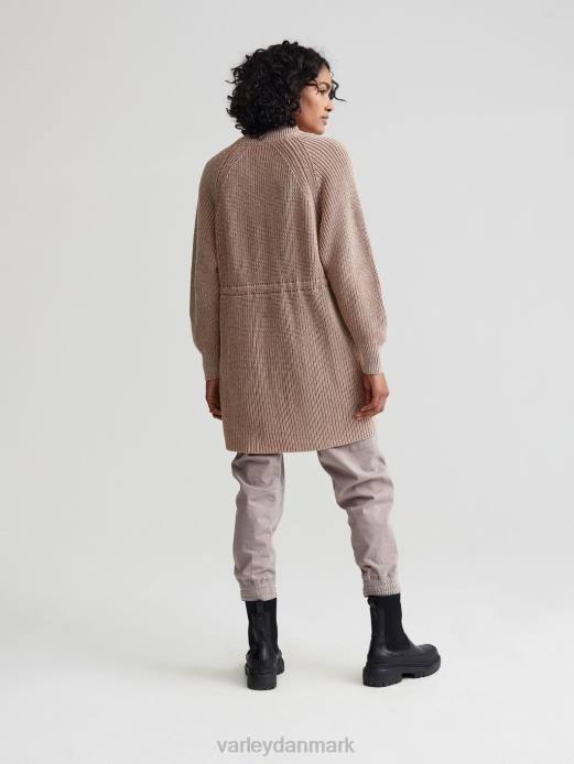 maybelle strik jakke Varley Kvinder L460208 beklædning kantarel/hejre spættestrik