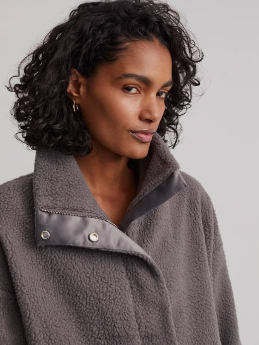 mayland fleecejakke Varley Kvinder L460436 beklædning dybt kul