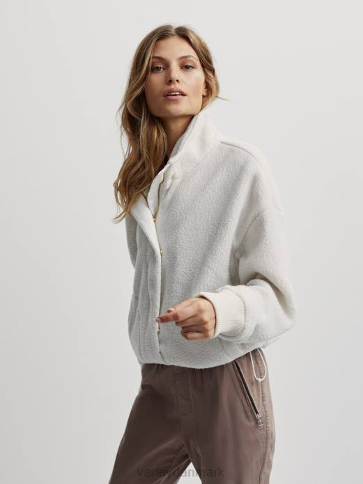 mayland fleecejakke Varley Kvinder L460437 beklædning hviske hvid