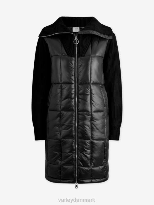 mayten strik puffer jakke Varley Kvinder L460450 beklædning sort