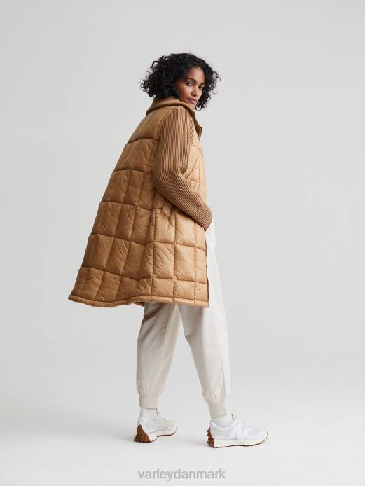 mayten strik puffer jakke Varley Kvinder L460451 beklædning ørkensand