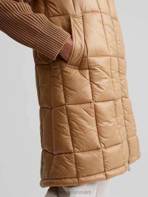 mayten strik puffer jakke Varley Kvinder L460451 beklædning ørkensand