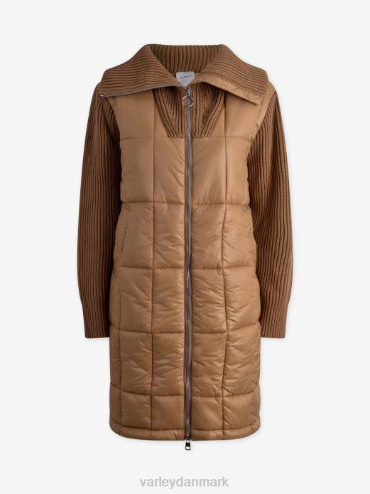 mayten strik puffer jakke Varley Kvinder L460451 beklædning ørkensand