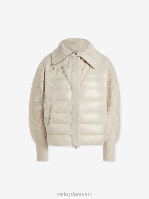 montrose jakke Varley Kvinder L460432 beklædning hvid hætte grå