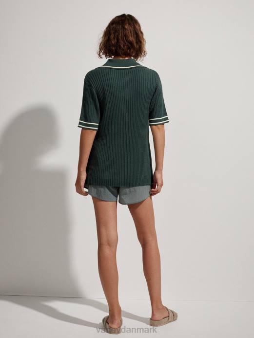 napier monteret strik polo Varley Kvinder L460136 beklædning koriander