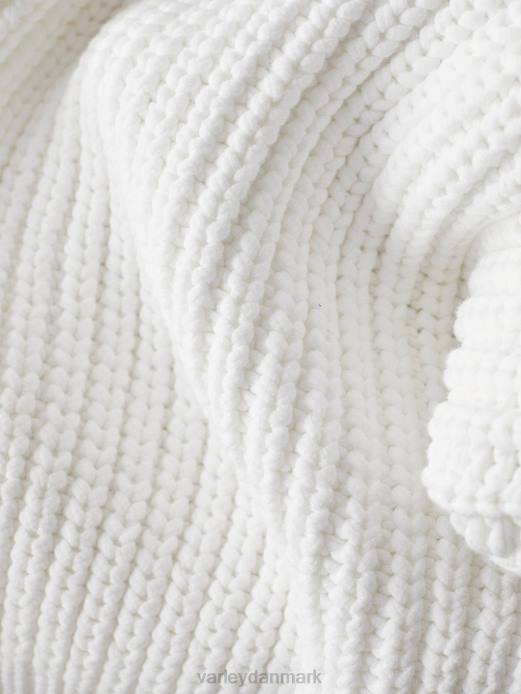 natalia pullover med halv lynlås Varley Kvinder L460184 beklædning sne hvid