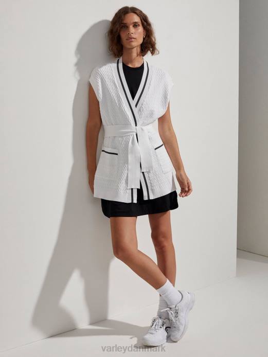 natoma langline cardigan Varley Kvinder L460143 beklædning hvid