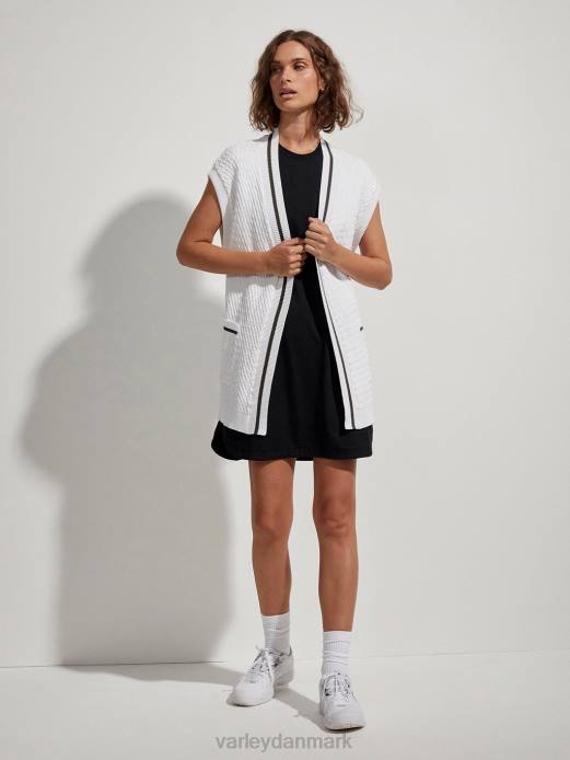 natoma langline cardigan Varley Kvinder L460143 beklædning hvid