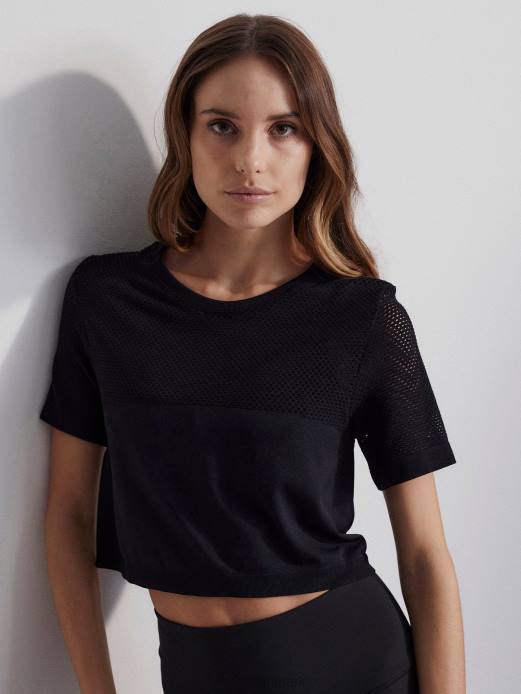 paden cropped tee Varley Kvinder L460251 beklædning sort