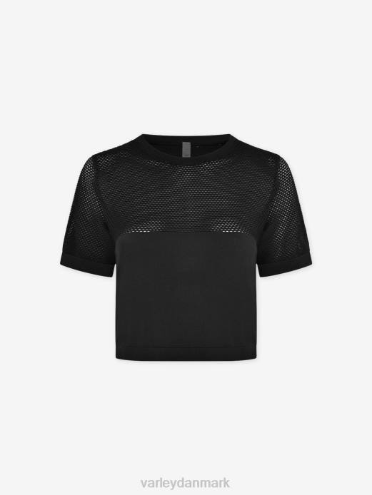 paden cropped tee Varley Kvinder L460251 beklædning sort