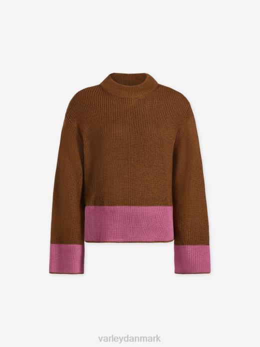 panama strik Varley Kvinder L460182 beklædning metallisk karamel cafe