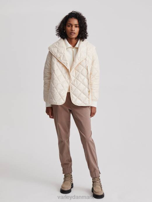 plejedynejakke Varley Kvinder L460435 beklædning hvid hætte grå