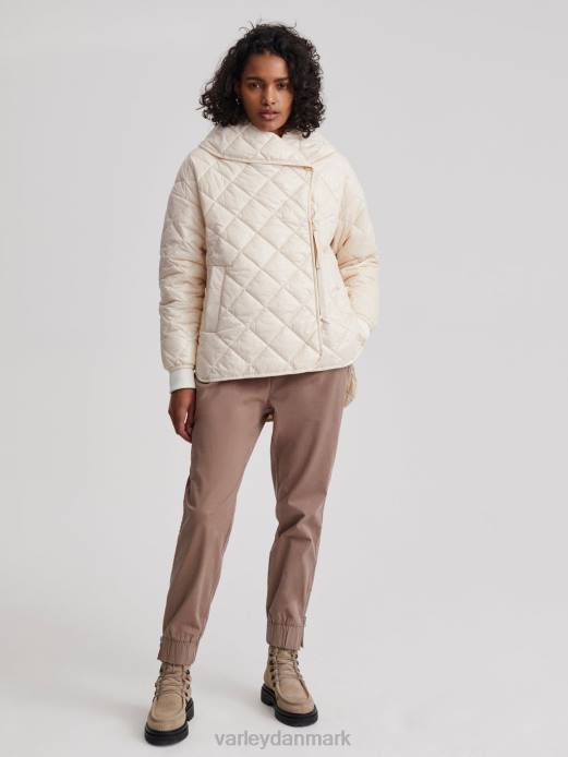 plejedynejakke Varley Kvinder L460435 beklædning hvid hætte grå