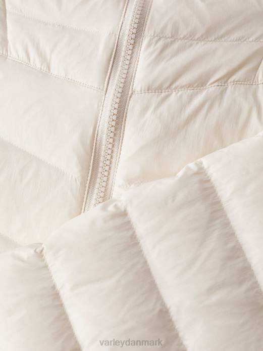 porter letvægts dunjakke Varley Kvinder L460431 beklædning hvid hætte grå