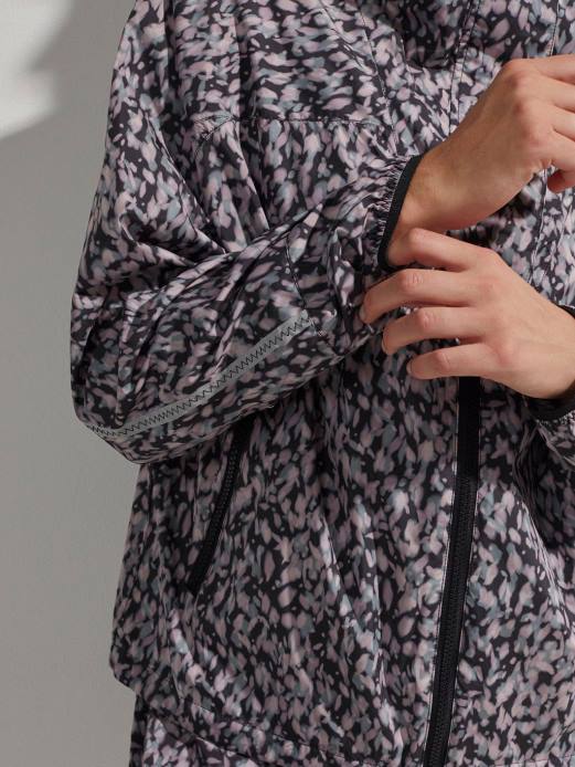 print terrasse løbejakke Varley Kvinder L460412 beklædning mørk bevægelse kronblad