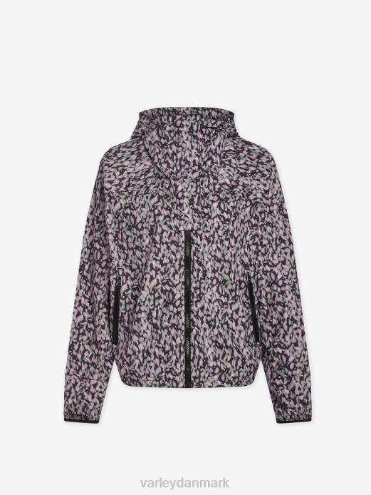 print terrasse løbejakke Varley Kvinder L460412 beklædning mørk bevægelse kronblad