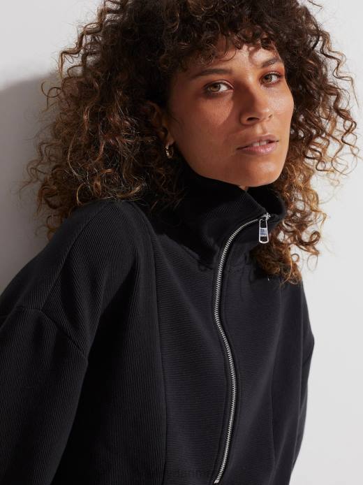 ramona pullover med halv lynlås Varley Kvinder L460144 beklædning sort