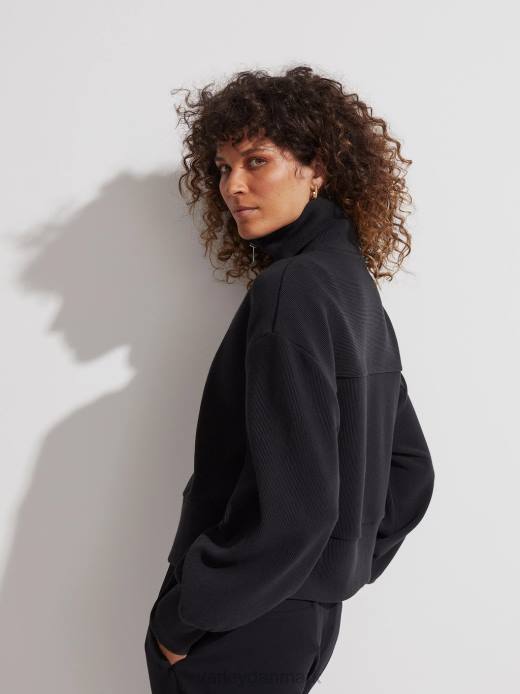ramona pullover med halv lynlås Varley Kvinder L460144 beklædning sort