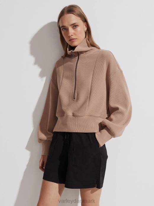 ramona pullover med halv lynlås Varley Kvinder L460145 beklædning kantarel