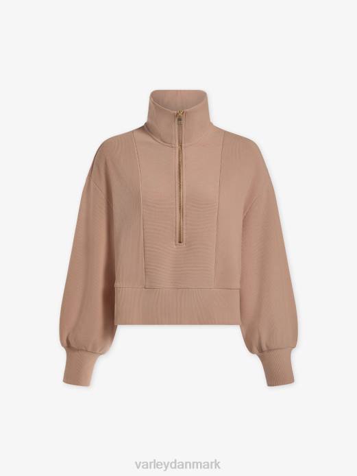 ramona pullover med halv lynlås Varley Kvinder L460146 beklædning mahogni rose
