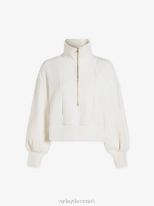 ramona pullover med halv lynlås Varley Kvinder L460147 beklædning hviske hvid