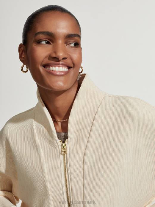 rosanne sved med lynlås Varley Kvinder L460108 beklædning havregryn mergel