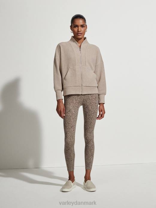 rosanne sved med lynlås Varley Kvinder L460109 beklædning taupe mergel