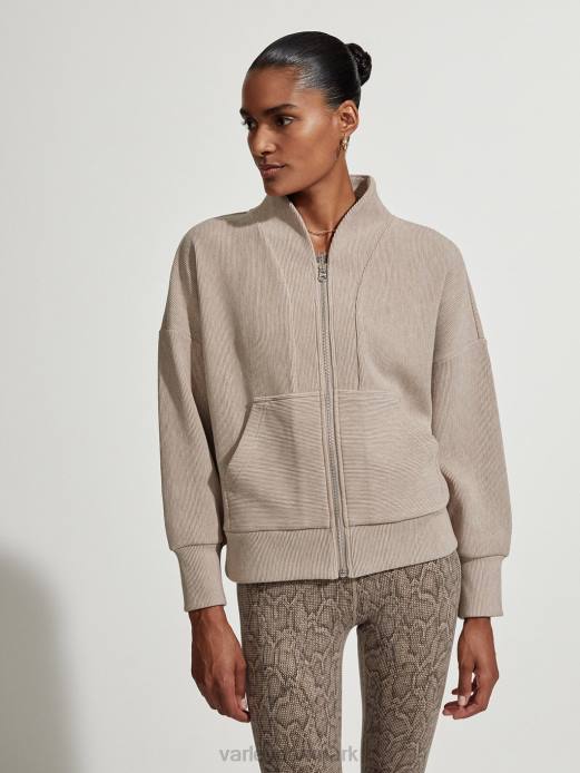 rosanne sved med lynlås Varley Kvinder L460109 beklædning taupe mergel