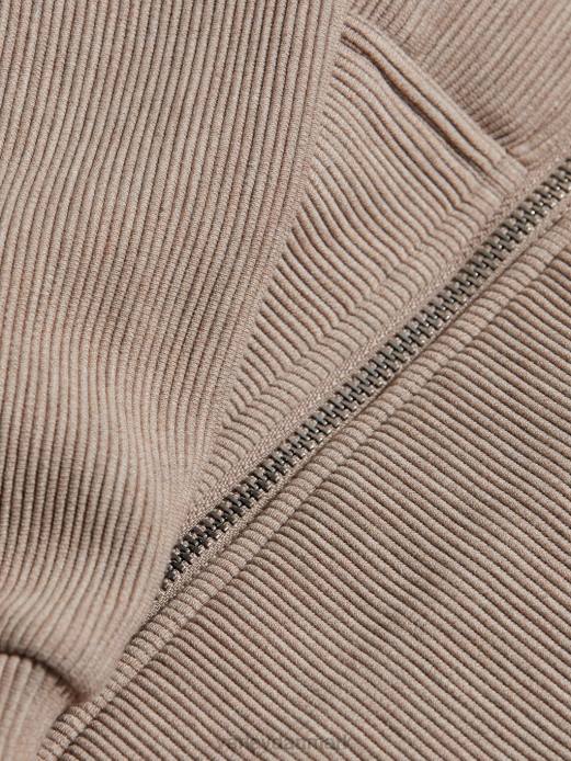 rosanne sved med lynlås Varley Kvinder L460109 beklædning taupe mergel