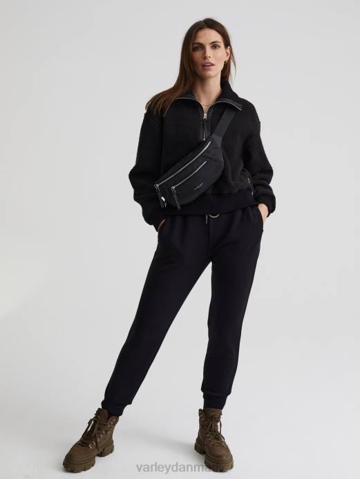 roselle fleece med halv lynlås Varley Kvinder L460233 beklædning sort