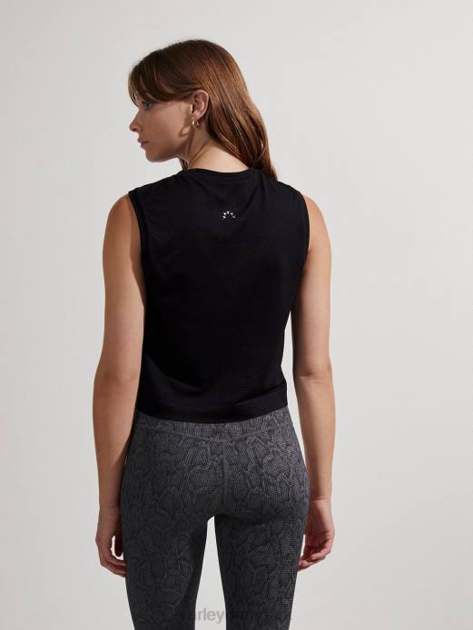 side sømløs afgrødetank Varley Kvinder L46041 beklædning sort