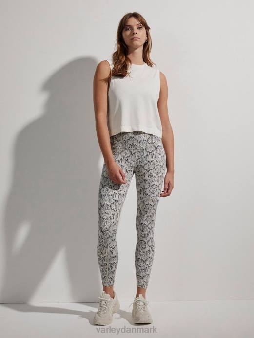 side sømløs afgrødetank Varley Kvinder L46042 beklædning sne hvid