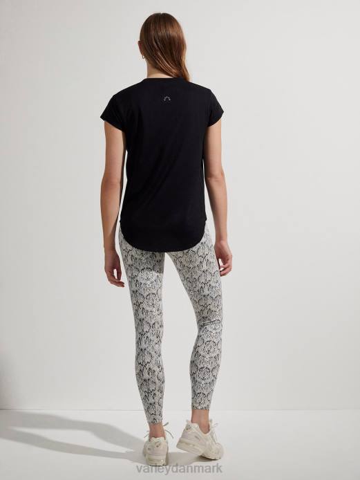 sømløs jade t-shirt Varley Kvinder L460122 beklædning sort