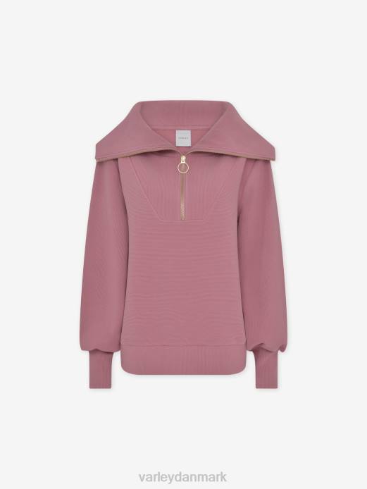vine pullover med halv lynlås Varley Kvinder L46089 beklædning nostalgi steg