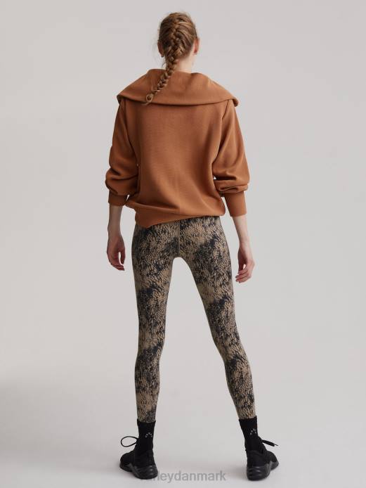 vine pullover med halv lynlås Varley Kvinder L46092 beklædning rug