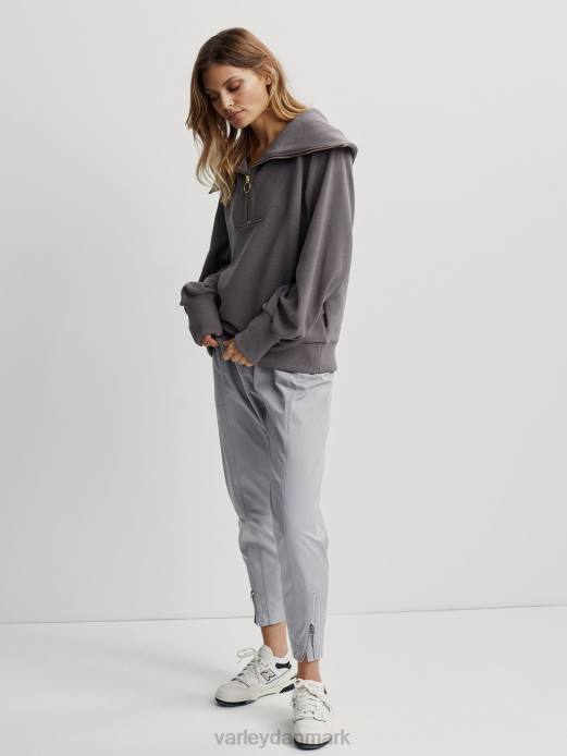 vine pullover med halv lynlås Varley Kvinder L46093 beklædning dybt kul