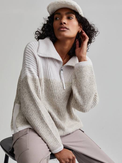 willard pullover med halv lynlås Varley Kvinder L460213 beklædning nimbus sky